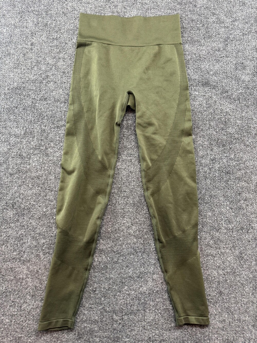 PINK Victoria's Secret Leggings Womens XS/S Green Seamless High Rise Yoga Pants